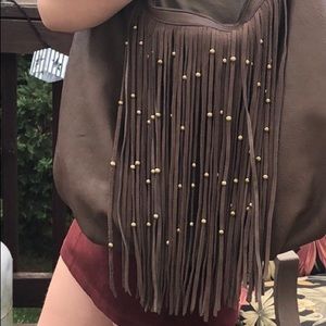 Izzy &Ali Taupe Purse